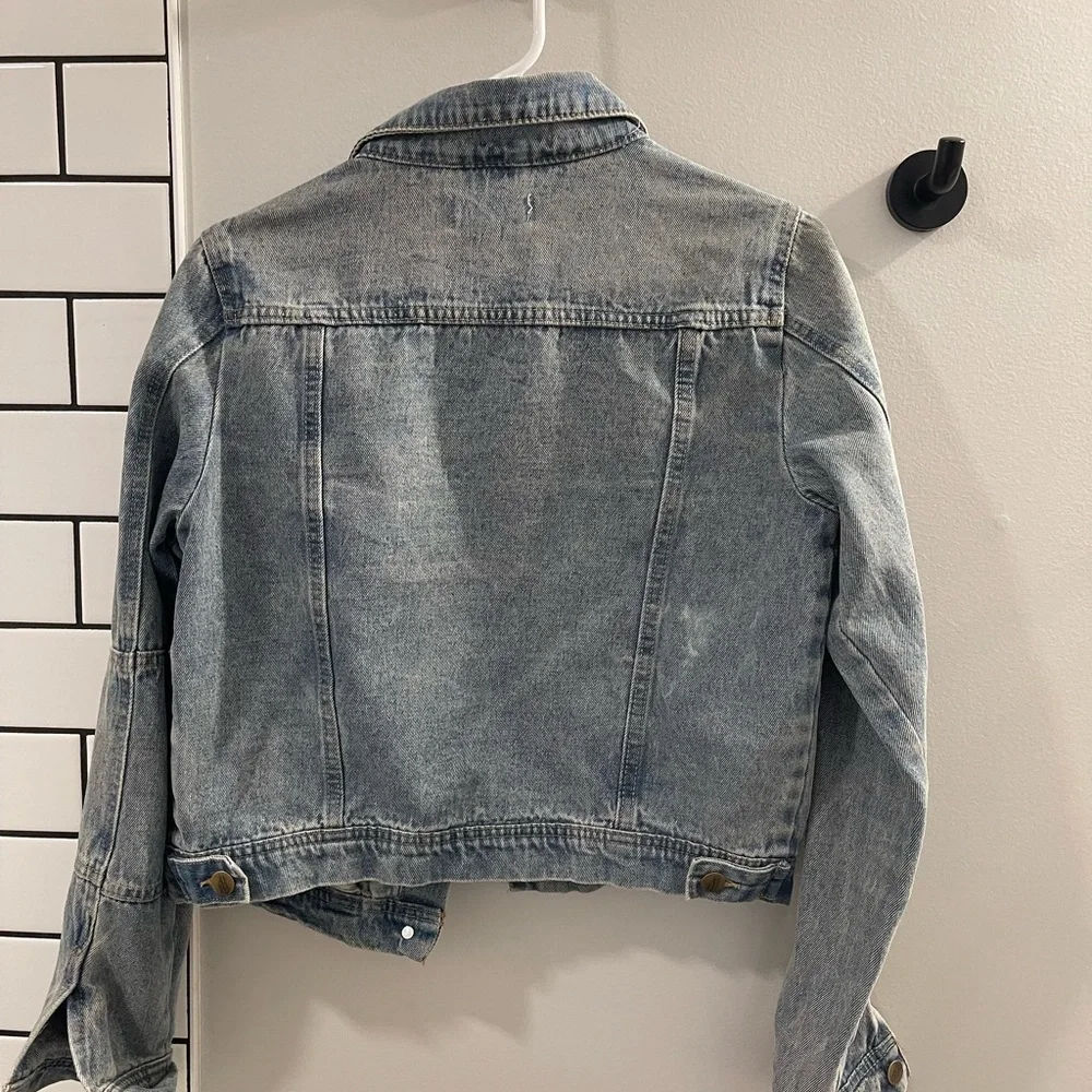 Caution To The Wind Light Blue Jean Jacket - Picture 2 of 3